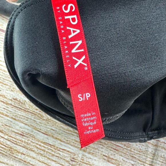 Spanx Faux Leather Moto Leggings - BLACK - Picture 7 of 11